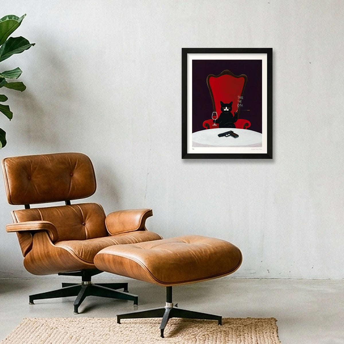 Are You Willing To Take A Gamble — 28×35cm, 11×14" Black Frame