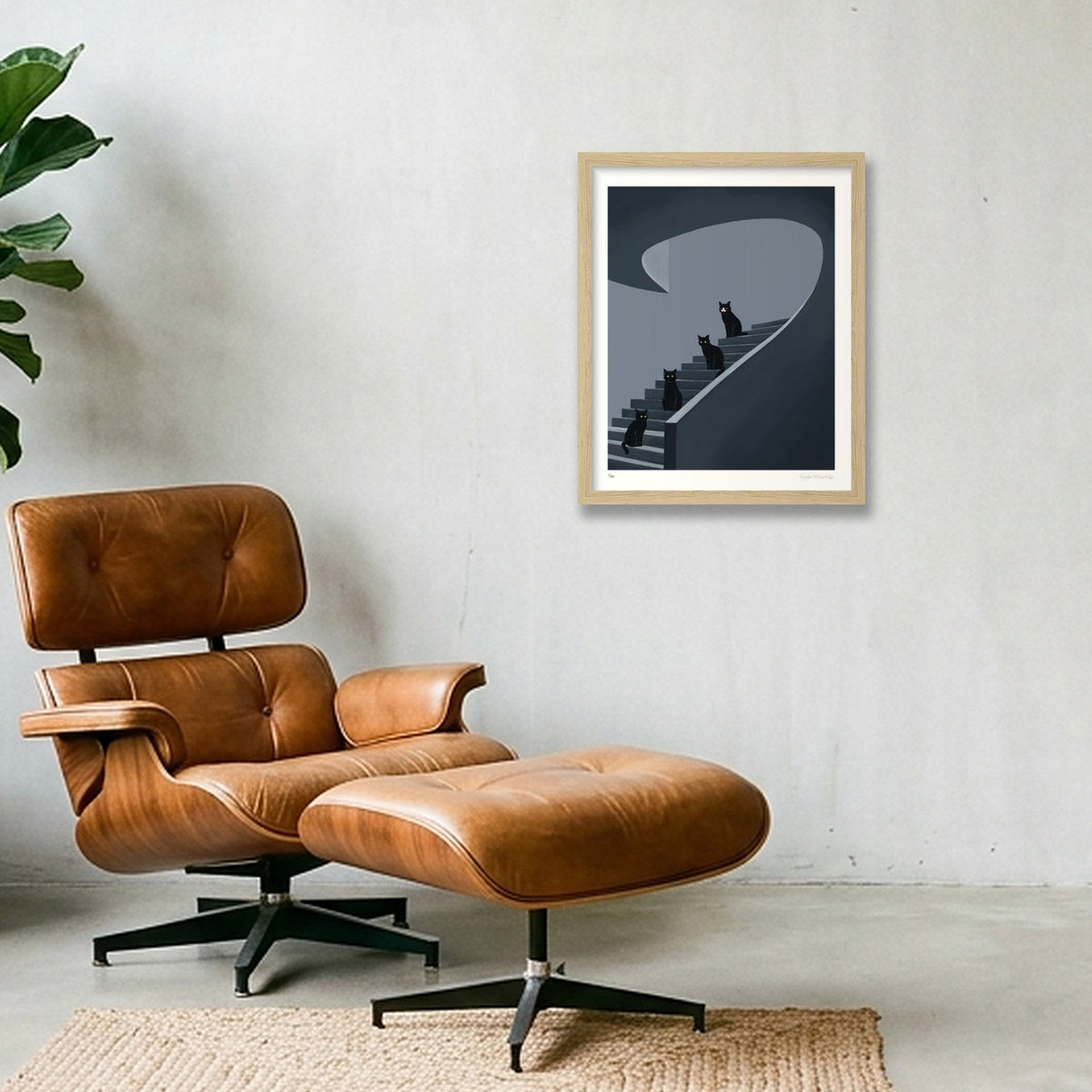 Echoes I Couldn't Escape — 28×35cm, 11×14" Oak Frame
