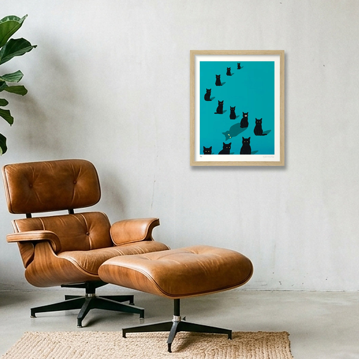 Who Are You When No One's Watching — 28×35cm, 11×14" Oak Frame