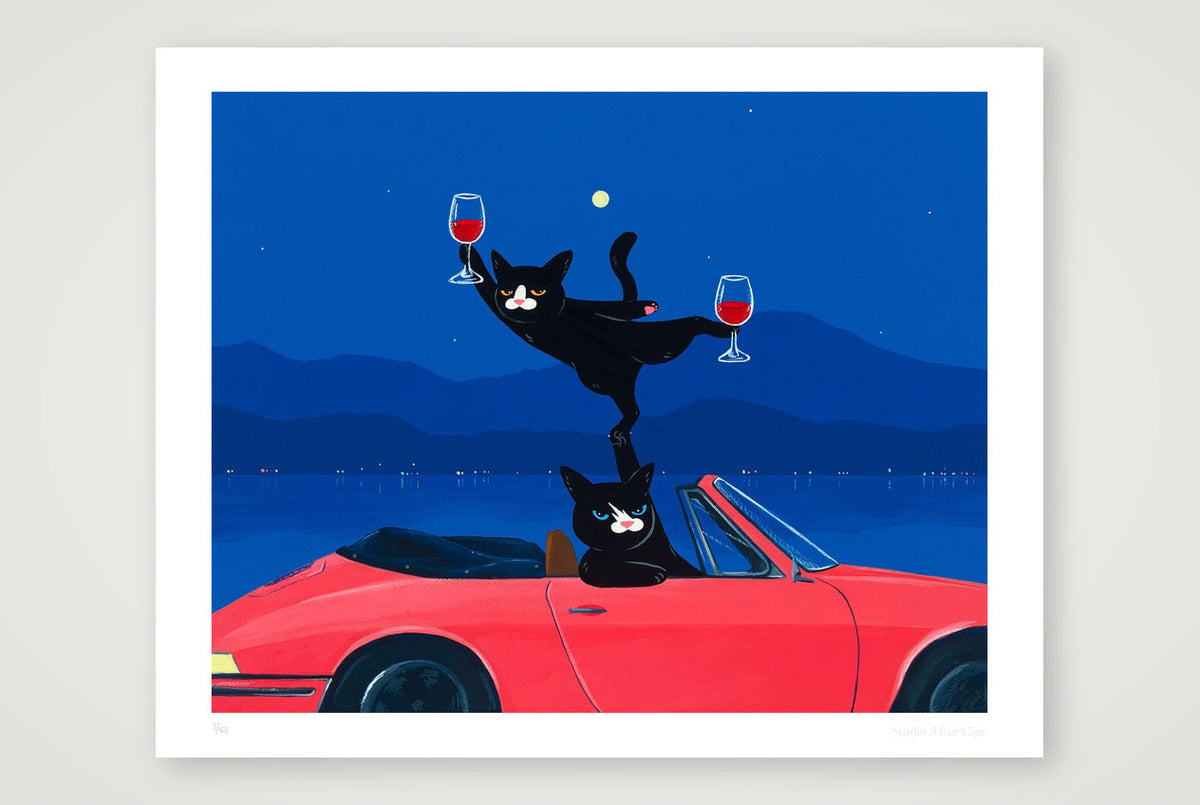 Chasing Dreams by Day, Counting Stars by Night — 35×28cm, 14×11" Print only