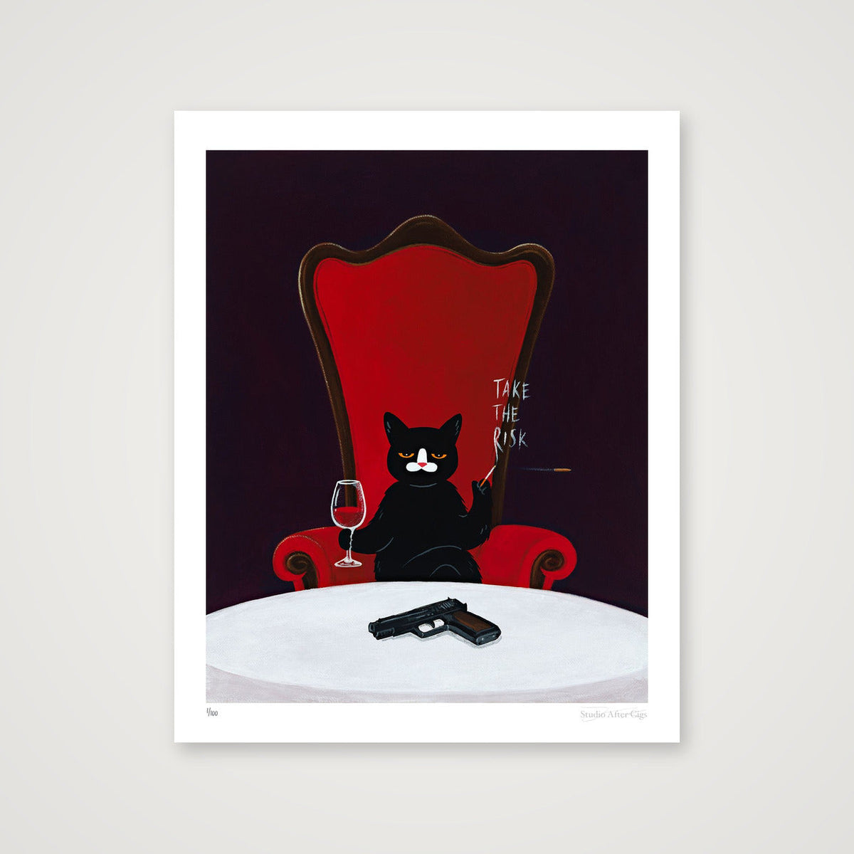 Are You Willing To Take A Gamble — 40×50cm, 16×20" Print only