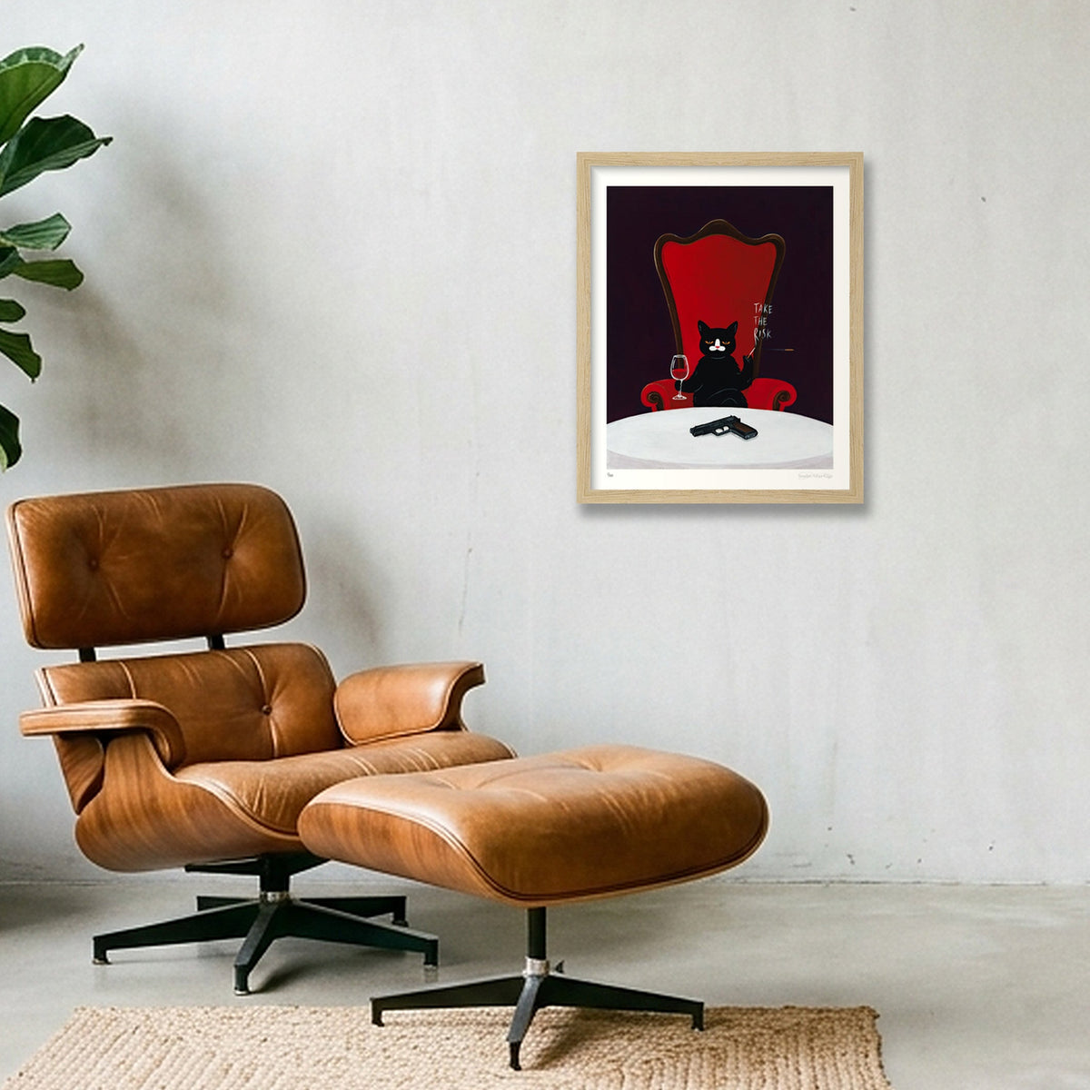 Are You Willing To Take A Gamble — 28×35cm, 11×14" Oak Frame