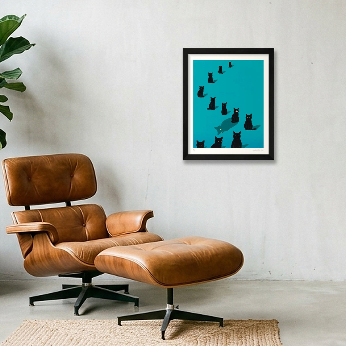 Who Are You When No One's Watching — 28×35cm, 11×14" Black Frame