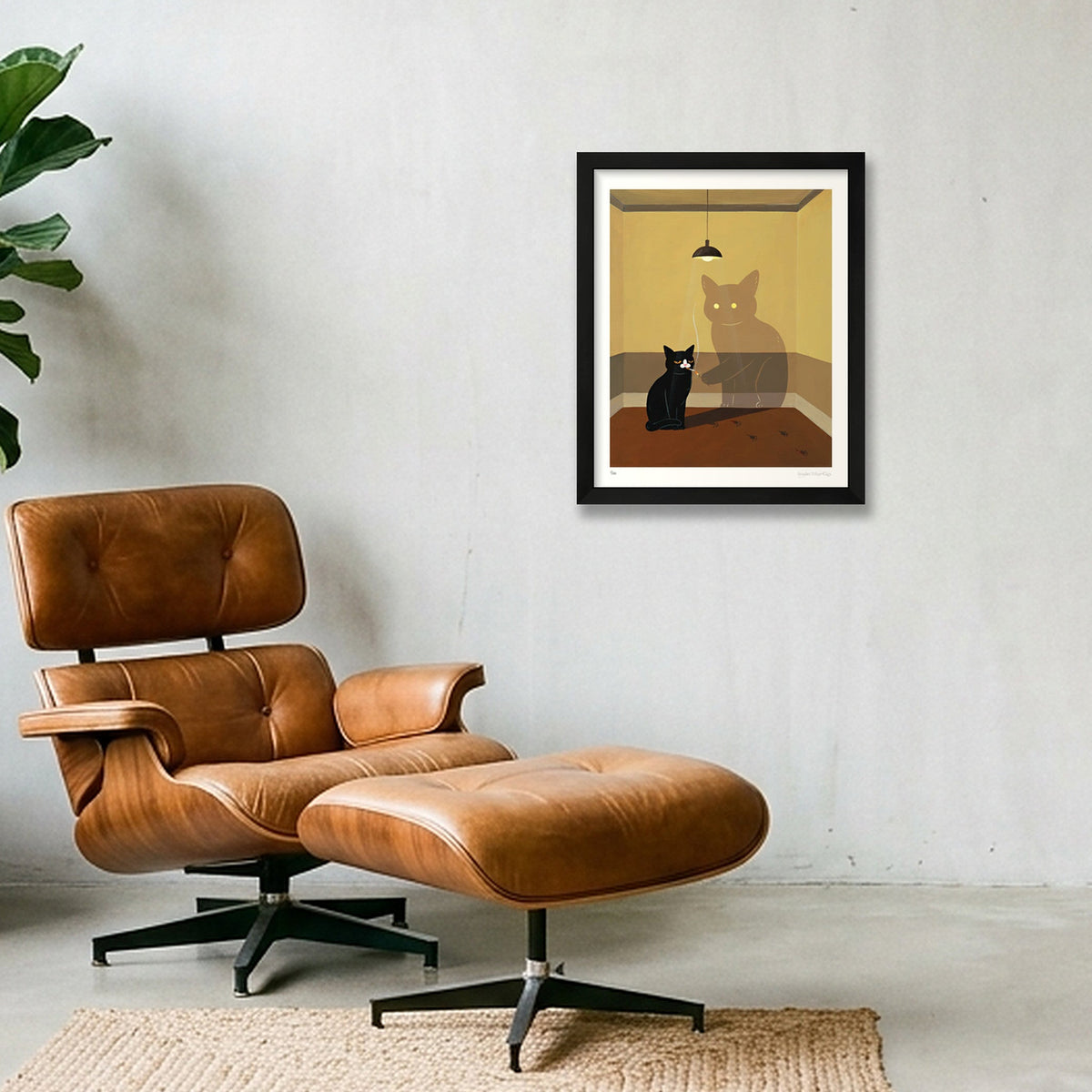 I Think My Inner Demon Was Lonely Too... — 28×35cm, 11×14" Black Frame