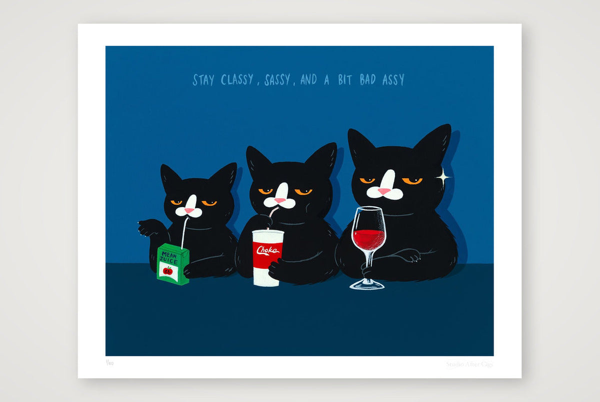 Literally Me, Growing From A Tiny Menace Into A Classy Menace — 50×40cm, 20×16" Print only