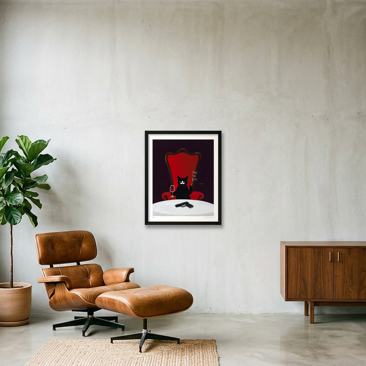 Are You Willing To Take A Gamble — 40×50cm, 16×20" Black Frame