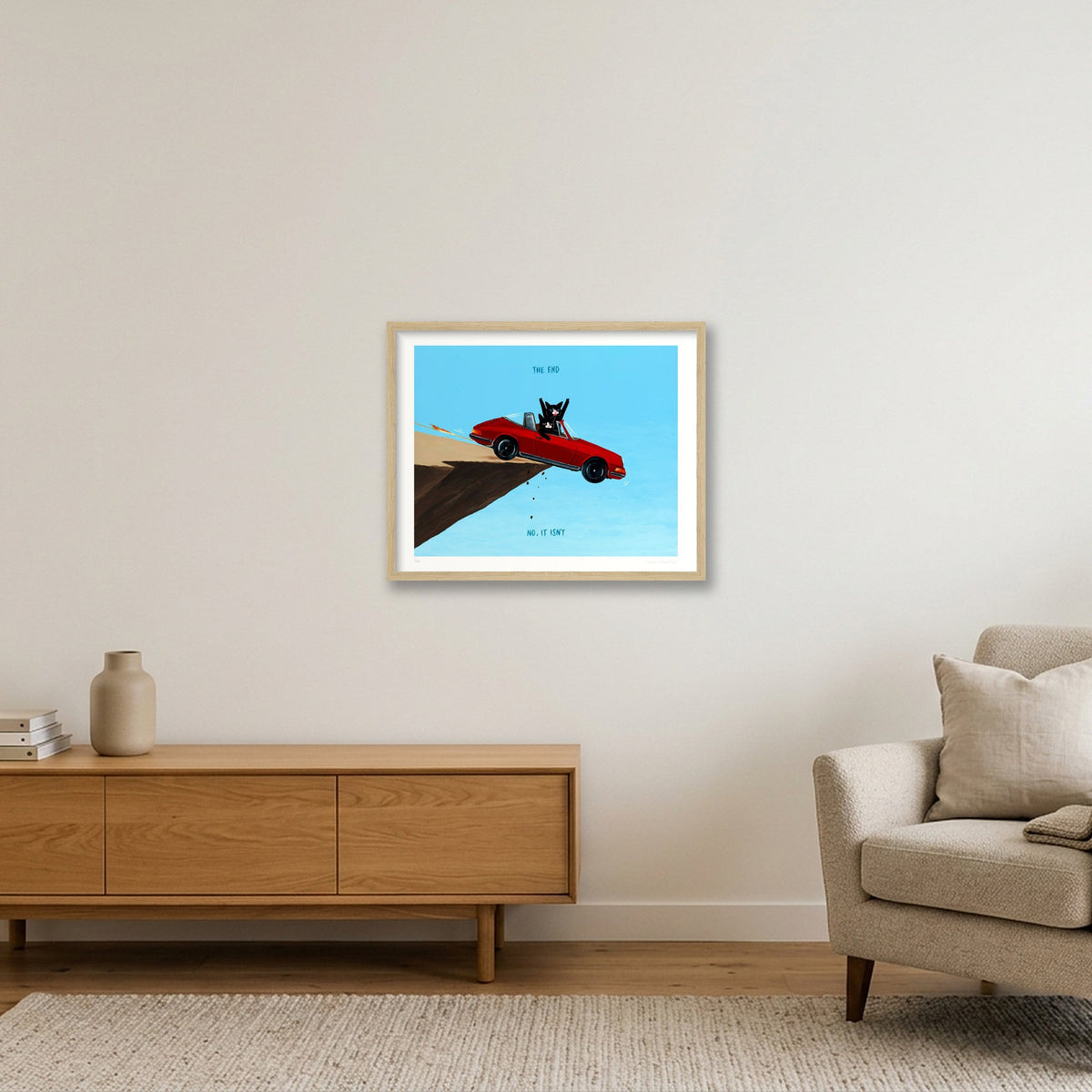 We Came, We Saw, And We Made A Bad Idea F_cking Legendary — 50×40cm, 20×16" Oak Frame