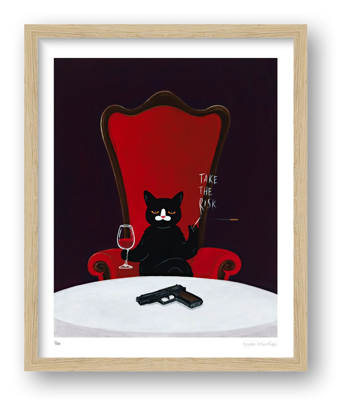 Are You Willing To Take A Gamble — framed