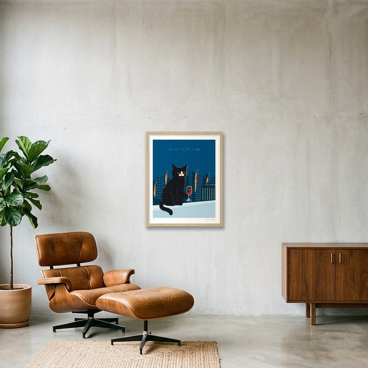 The Subtle Art Of Not Giving A F_ck — 40×50cm, 16×20" Oak Frame